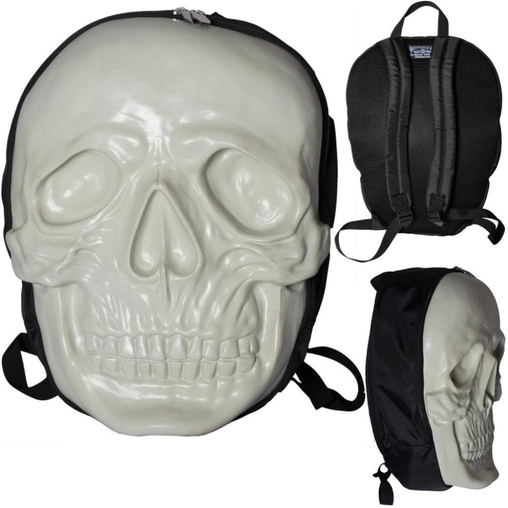 Skull Backpack Natural Glow Goth Fashion